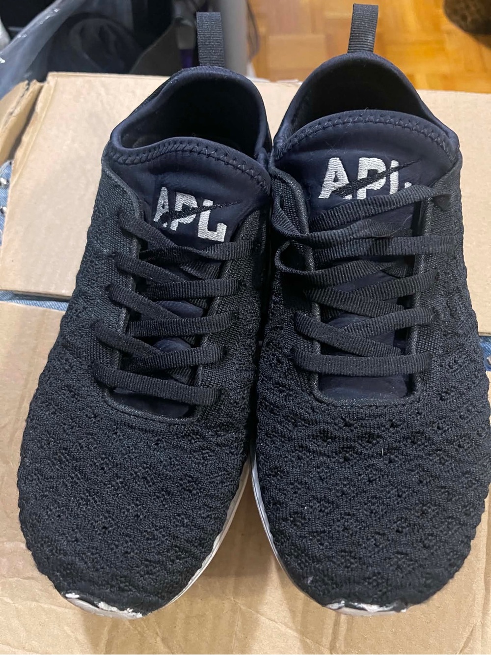 APL TechLoom woMenβs Black Knit Athletic Sneakers